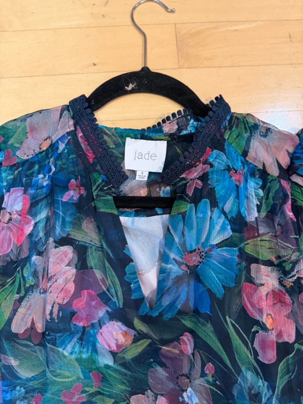jade floral dress, S, CB2689 - Picture 5 of 6